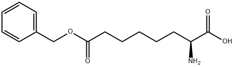 8-ベンジル(S)-2-アミノオクタンジオアート 化学構造式