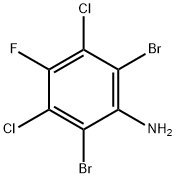 2,6-Dibromo-3,5-dichloro-4-fluoroaniline 结构式