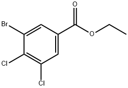 3-溴-4,5-二氯苯甲酸乙酯, 1160574-85-5, 结构式