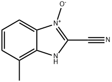 1H-Benzimidazole-2-carbonitrile,7-methyl-,3-oxide(9CI) 化学構造式