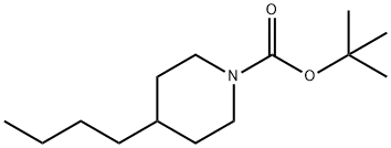 4-ブチルピペリジン-1-カルボン酸TERT-ブチル 化学構造式
