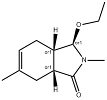 1H-Isoindol-1-one,3-ethoxy-2,3,3a,4,7,7a-hexahydro-2,6-dimethyl-,(3alpha,3aalpha,7aalpha)-(9CI) Struktur