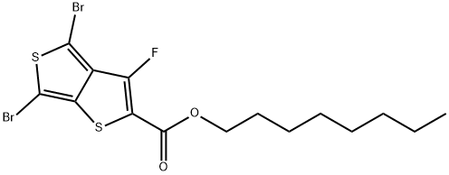 4,6-Dibromo-3-fluorothieno[3,4-b]thiophene-2-carboxylic acid octyl ester Structure