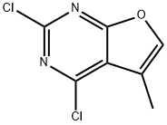 2,4-Dichloro-5-methylfuro[2,3-d]pyrimidine Struktur