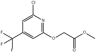 (6-Chloro-4-trifluoromethylpyridin-2-yloxy)acetic acid methyl ester Structure