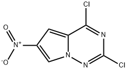 2,4-dichloro-6-nitropyrrolo[1,2-f][1,2,4]triazine Struktur