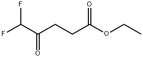 5,5-ジフルオロ-4-オキソペンタン酸エチル 化学構造式