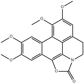 2H-Dibenz[de,g]oxazolo[5,4,3-ij]quinolin-2-one,  4,5-dihydro-7,8,10,11-tetramethoxy- Structure