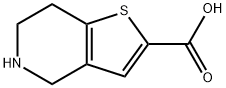 4,5,6,7-tetrahydrothieno[3,2-c]pyridine-2-carboxylic acid Struktur