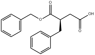 (R)-2-BENZYL-SUCCINIC ACID 1-BENZYL ESTER, 116129-80-7, 结构式
