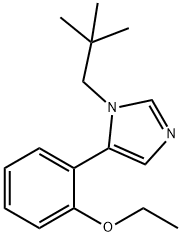 1-ネオペンチル-5-(2-エトキシフェニル)-1H-イミダゾール 化学構造式