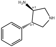 (3S,4R)-4-PHENYLPYRROLIDIN-3-AMINE,116169-51-8,结构式