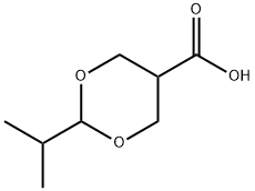 1,3-Dioxane-5-carboxylicacid,2-(1-methylethyl)-(9CI) Structure