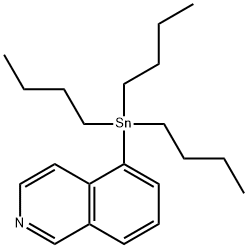 TRIBUTYL(ISOQUINOLIN-5-YL)STANNANE,1161976-13-1,结构式