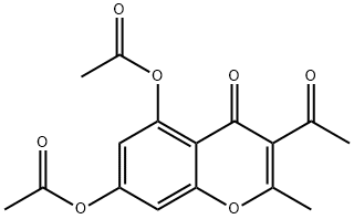 4H-1-Benzopyran-4-one, 3-acetyl-5,7-bis(acetyloxy)-2-methyl-