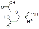 3-((carboxymethyl)thio)-3-(1H-imidazol-4-yl)propanoic acid Struktur