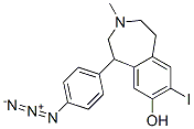 7-iodo-8-hydroxy-3-methyl-1-(4-azidophenyl)-2,3,4,5-tetrahydro-1H-3-benzazepine Structure