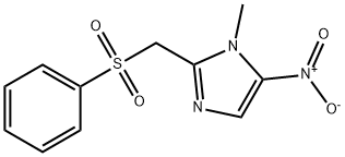1-Methyl-5-nitro-2-((phenylsulfonyl)methyl)-1H-imidazole Structure