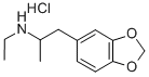 (+/-)-3,4-METHYLENEDIOXY-N-ETHYLAMPHETAMINE HYDROCHLORIDE Structure