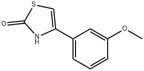 4-(3-甲氧基苯基)-2,3-二氢-1,3-噻唑-2-酮,116269-85-3,结构式