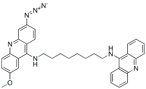 N-(6-azido-2-methoxy-9-acridinyl)-N'-(9-acridinyl)octane-1,8-diamine Structure