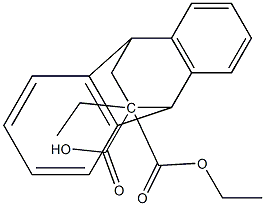 9,10-二氢-9,10-乙基桥蒽-11,11-二羧酸二乙酯 结构式