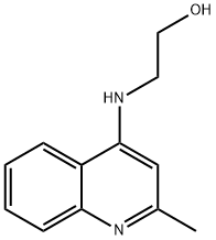 4-(2-HYDROXYETHYL)AMINO-2-METHYLQUINOLINE Struktur