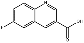6-フルオロキノリン-3-カルボン酸 化学構造式