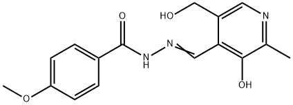 pyridoxal 4-methoxybenzoyl hydrazone 结构式