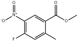 4-氟-2-甲基-5-硝基苯甲酸甲酯 结构式