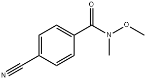 N-甲氧基-N-甲基-4-氰基苯甲酰胺, 116332-64-0, 结构式