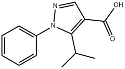 5-Isopropyl-1-phenyl-1H-pyrazole-4-carboxylic	acid 化学構造式