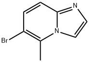 6-ブロモ-5-メチルイミダゾ[1,2-A]ピリジン 化学構造式