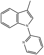 3-methyl-1-pyridin-2-yl-1H-indole 化学構造式