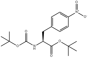 N-BOC-4-NITRO-L-PHENYLALANINE-T-BUTYL ESTER 结构式