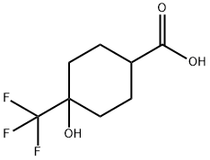 4-ヒドロキシ-4-(トリフルオロメチル)シクロヘキサンカルボン酸 化学構造式