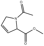 1H-Pyrrole-2-carboxylic acid, 1-acetyl-2,5-dihydro-, methyl ester (9CI) Structure