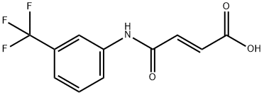 N-[3-(トリフルオロメチル)フェニル]マレアミド酸 化学構造式