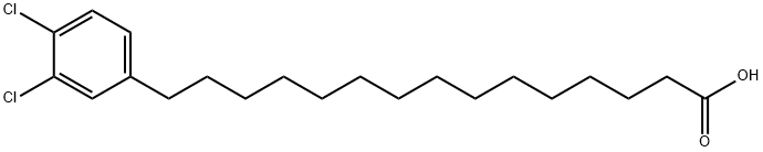 3,4-二氯-苯十五烷酸 结构式