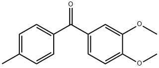3,4-Dimethoxy-4'-methylbenzophenone Structure