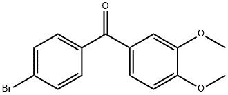 4-溴-3',4'-二甲氧基二苯甲酮,116412-90-9,结构式