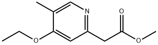 2-Pyridineaceticacid,4-ethoxy-5-methyl-,methylester(9CI) Structure