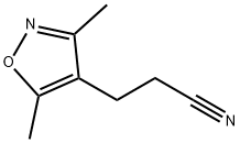4-Isoxazolepropanenitrile,3,5-dimethyl-(9CI) Structure