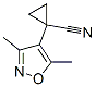 Cyclopropanecarbonitrile, 1-(3,5-dimethyl-4-isoxazolyl)- (9CI) Structure