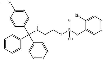S-(N-모노메톡시트리틸아미노에틸)-O-(2-클로로페닐)포스포로티오에이트