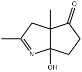 3a,5,6,6a-tetrahydro-6a-hydroxy-2,3a-diMethyl-Cyclopenta[b]pyrrol-4(3H)-one 化学構造式