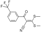 3,3-ビス(メチルチオ)-2-[3-(トリフルオロメチル)-ベンゾイル]アクリロニトリル 化学構造式