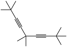 2,2,5,5,8,8-hexamethylnona-3,6-diyne Struktur