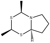 (2S,4S,8AR)-四氢-2,4-二甲基-4H-吡咯并[2,1-D]-1,3,5-二噻嗪, 116505-60-3, 结构式