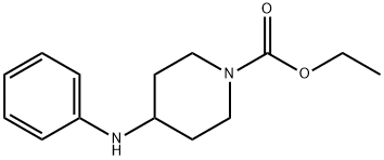 N-(1-乙氧甲酰哌啶-4-基)苯胺, 116512-92-6, 结构式